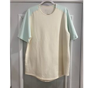BYLT Drop Cut S/S LUX Baseball Tee, size XL